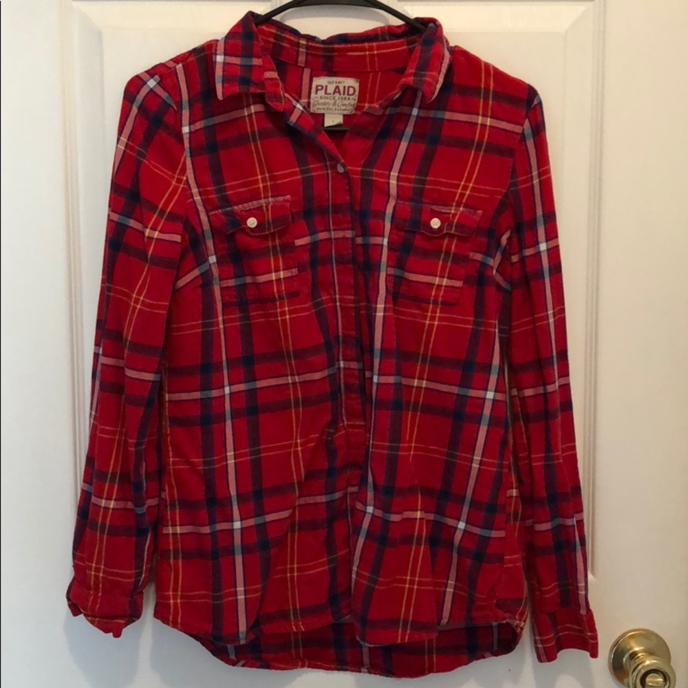 Plaid long sleeve shirt